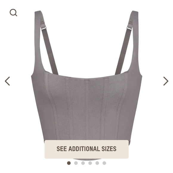 SKIMS Tops Nwt Skims Cotton Corset Poshmark